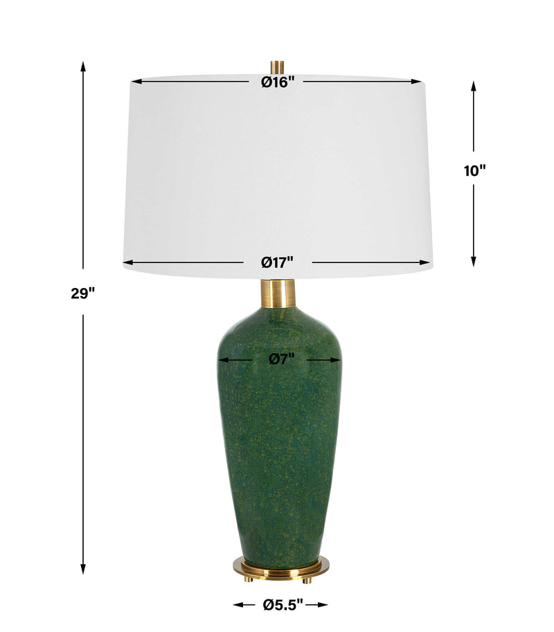Uttermost Verdell Green Table Lamp