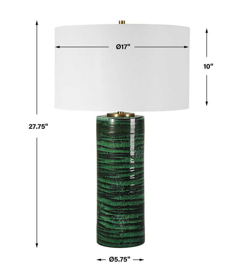 Uttermost Galeno Emerald Green Table Lamp