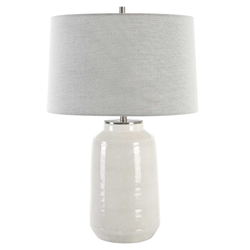 Uttermost Odawa White Farmhouse Table Lamp