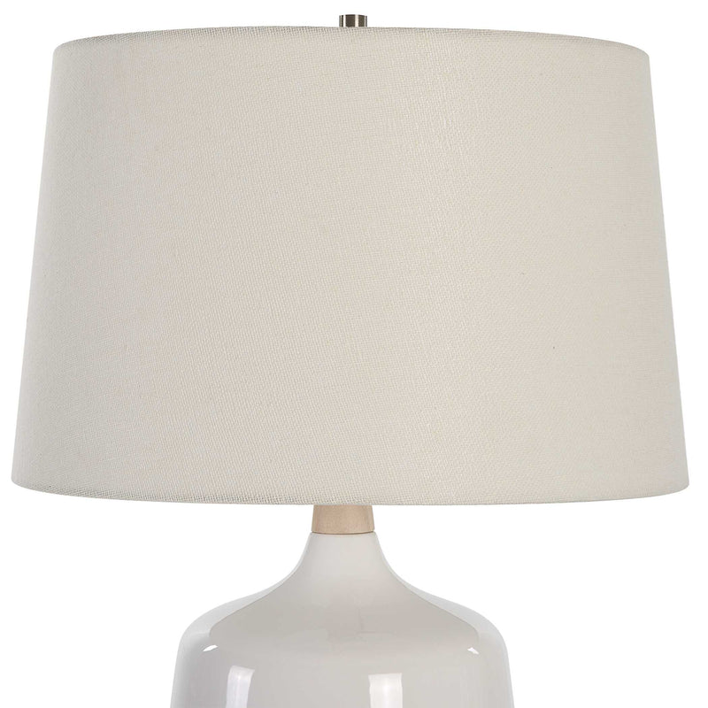 Uttermost Opal Gloss White Table Lamp
