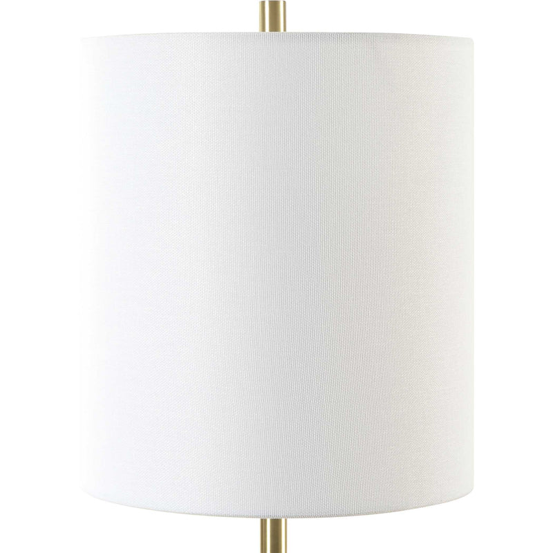 Uttermost Enigma Teal Blue Glass Buffet Lamp
