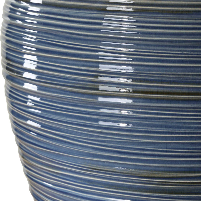 Uttermost Moher Glossy Blue Table Lamp