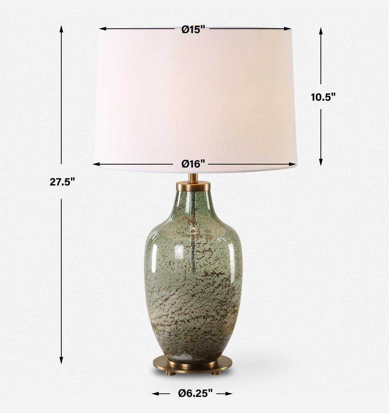 Uttermost Chianti Olive Glass Table Lamp