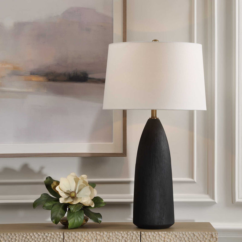 Uttermost Jett Black Table Lamp