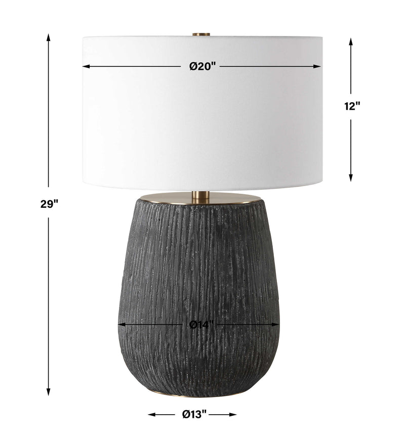 Uttermost Americana Aged Black Table Lamp