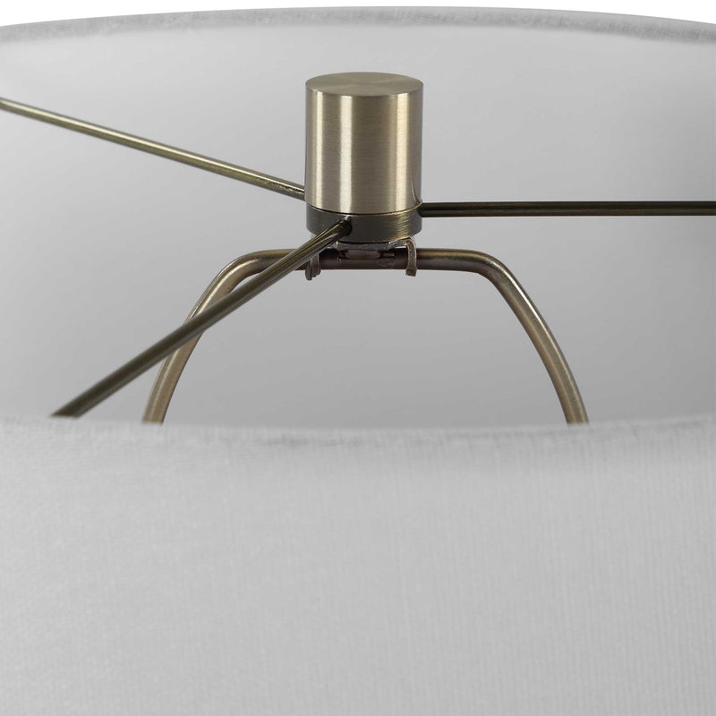 Uttermost Foster Black Glaze Table Lamp