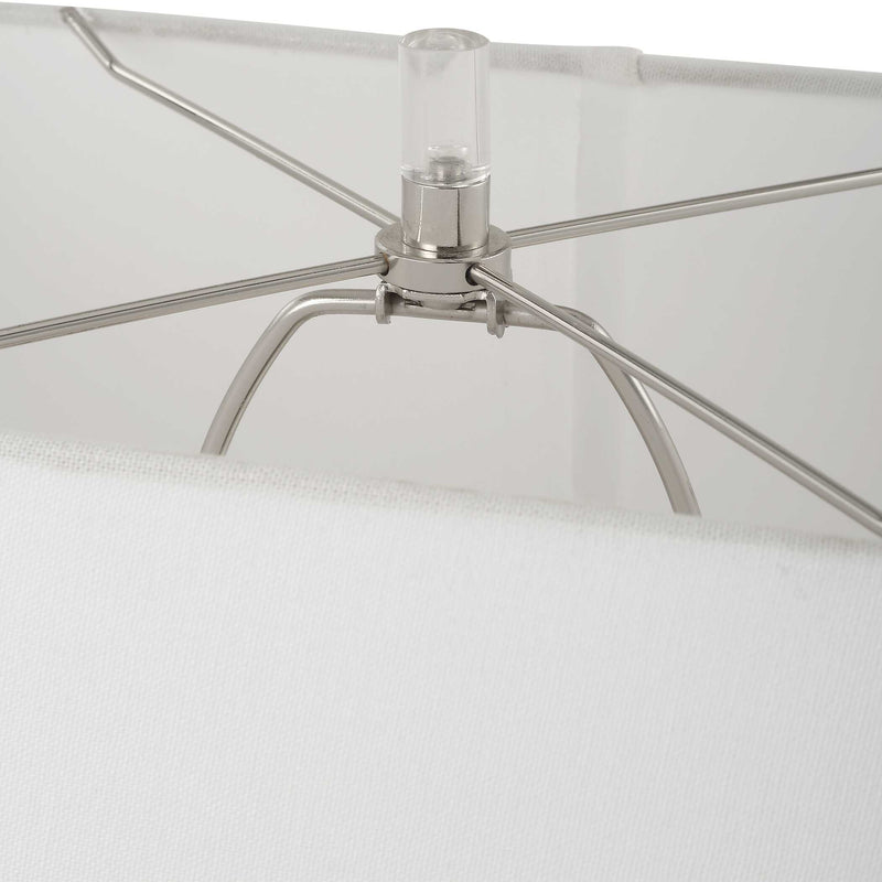 Uttermost Free Flowing Nickel Table Lamp