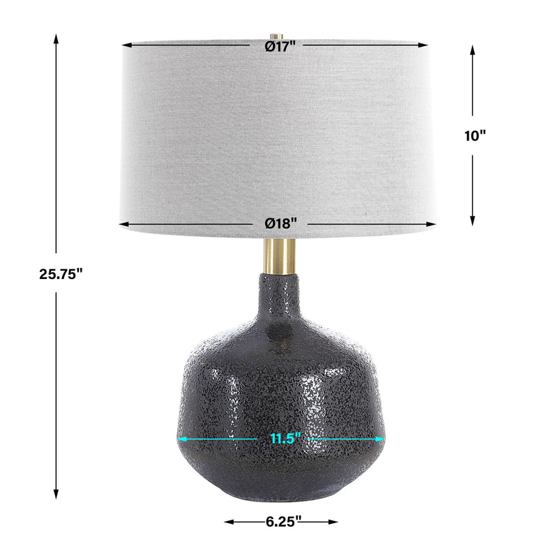 Uttermost Flanagan Mottled Gloss Table Lamp
