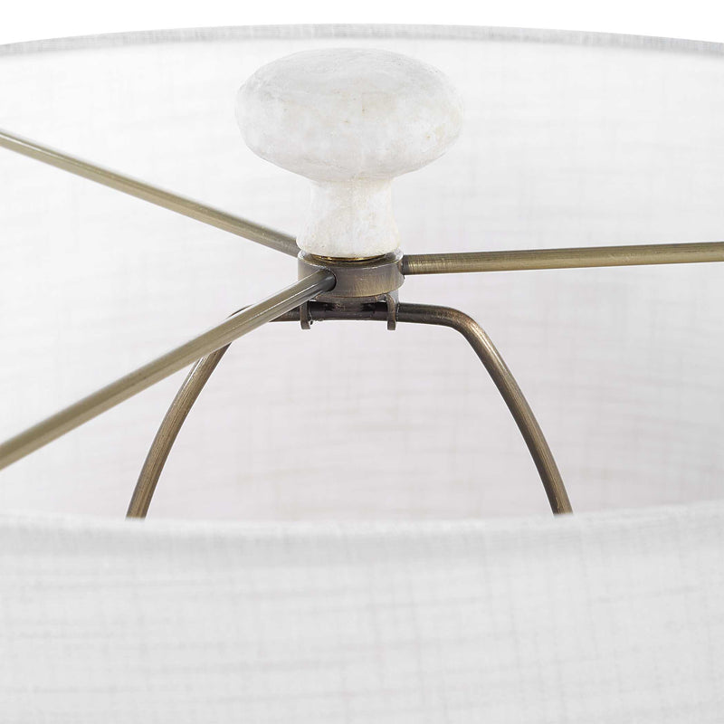 Uttermost Sonata Textured White Table Lamp