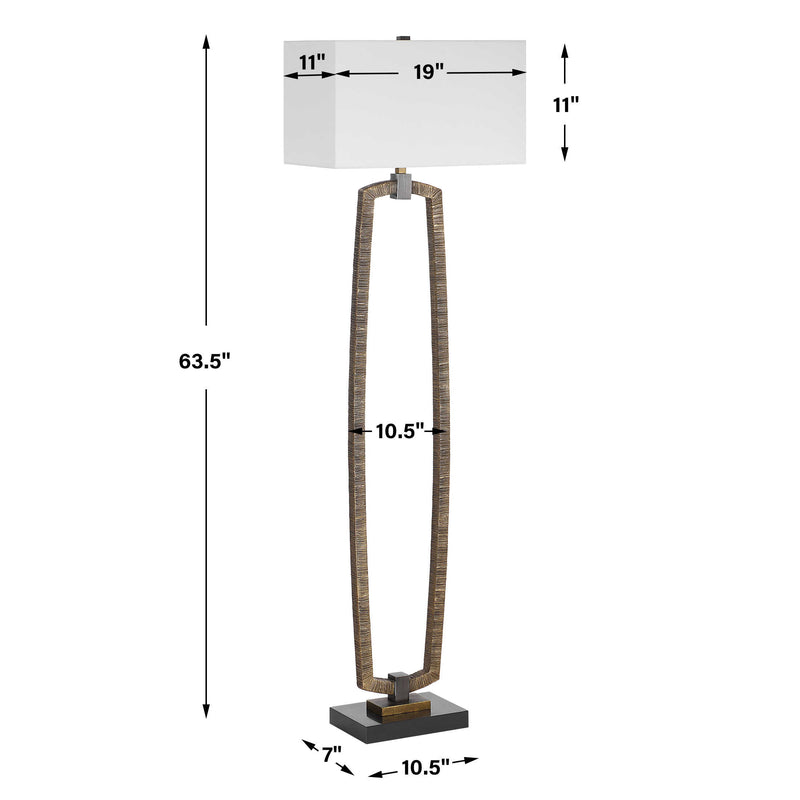 Uttermost Relic Gold Floor Lamp