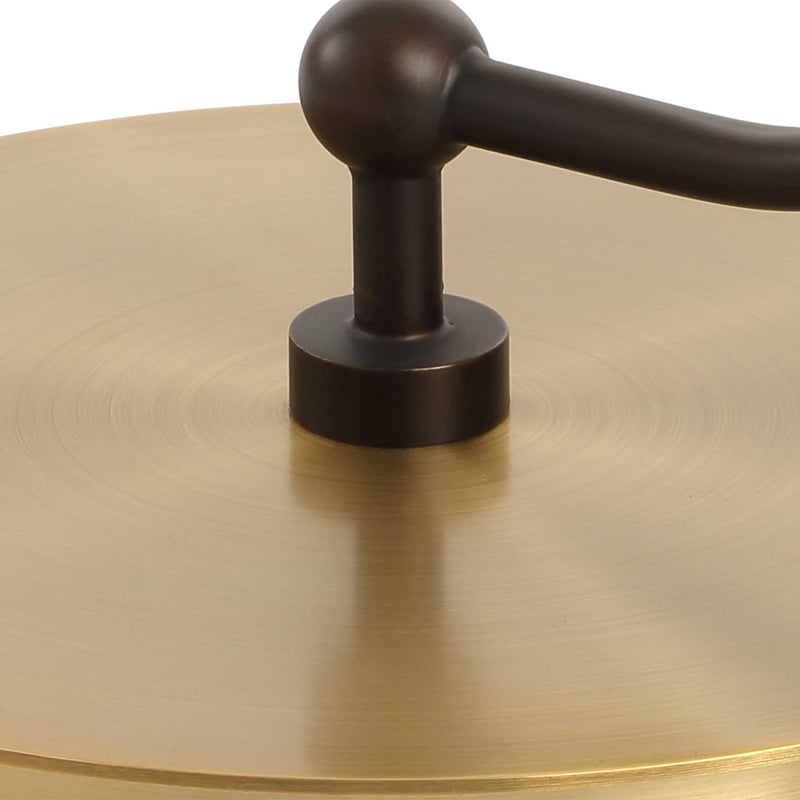 Uttermost Irwin Curved Brass Floor Lamp