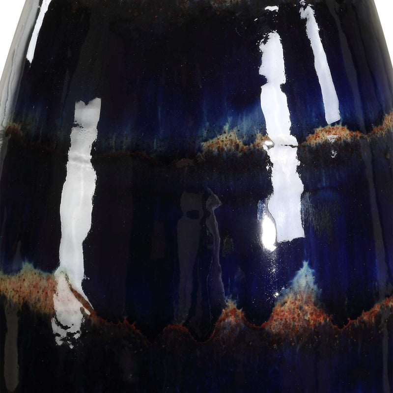 Uttermost Orleans Blue Glaze Table Lamp