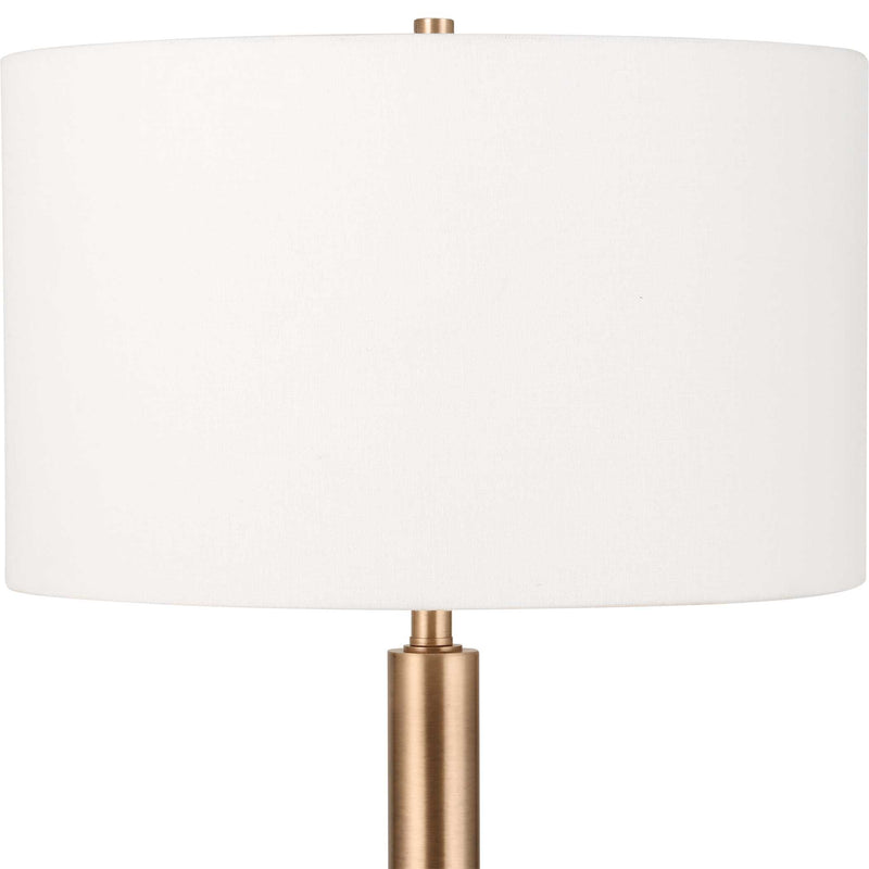 Uttermost Stowe Satin Black Floor Lamp