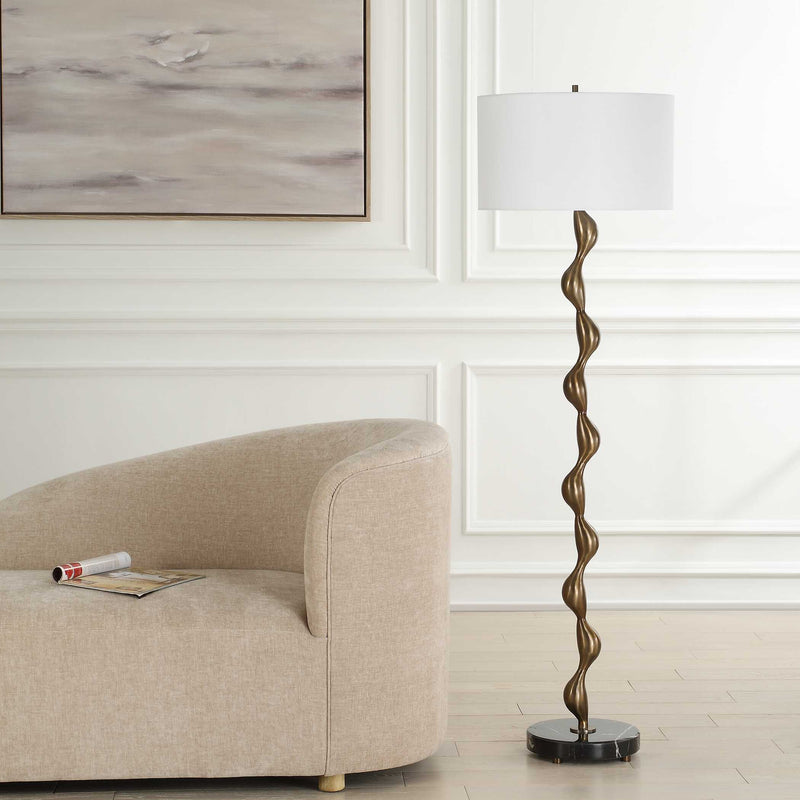 Uttermost Remolino Bronze Floor Lamp