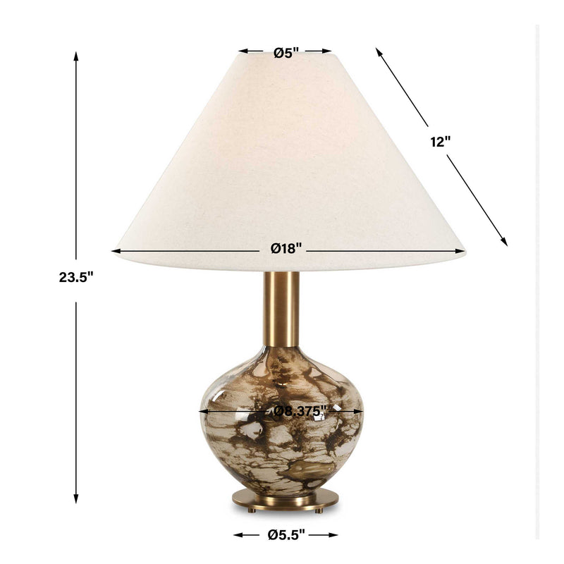 Uttermost Montagu Dark Brown Table Lamp