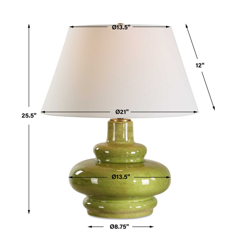 Uttermost Penny Moss Green Table Lamp