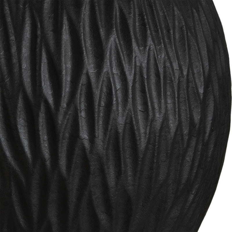 Uttermost Levee Satin Black Table Lamp