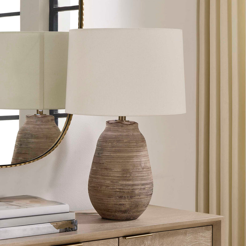Uttermost Tonachio Etched Urn Table Lamp