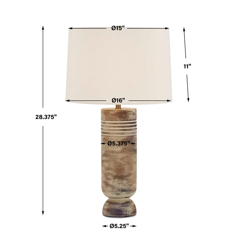 Uttermost Vale Beige Hues Table Lamp