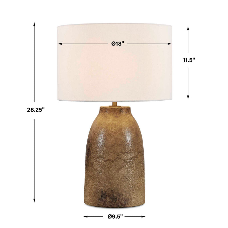 Uttermost Harris Mottled Brown Table Lamp