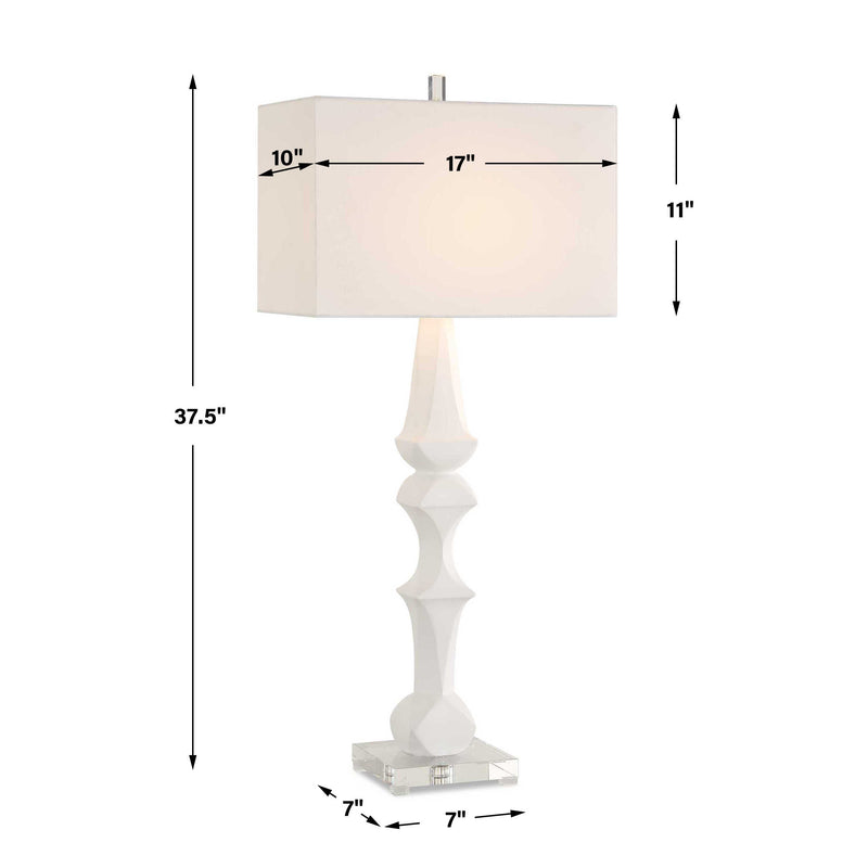 Uttermost Mayme White Table Lamp