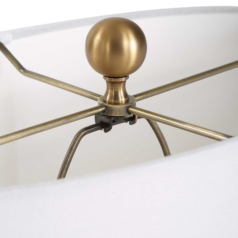 Uttermost Ruffle Up Blue Green Table Lamp
