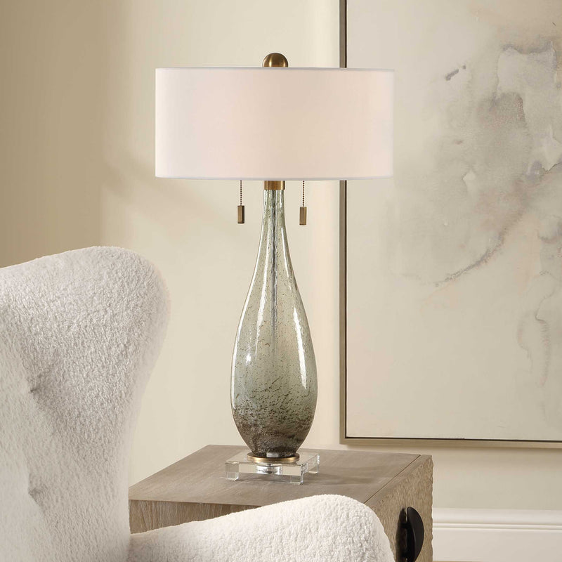 Uttermost Cardoni Green Table Lamp