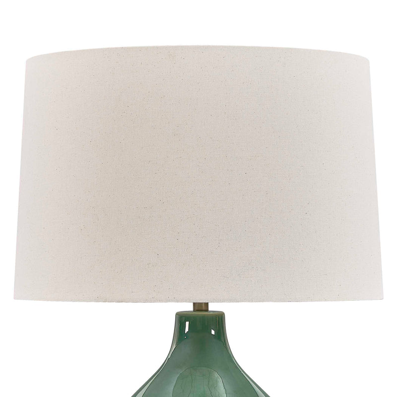 Uttermost Breya Green Glaze Table Lamp
