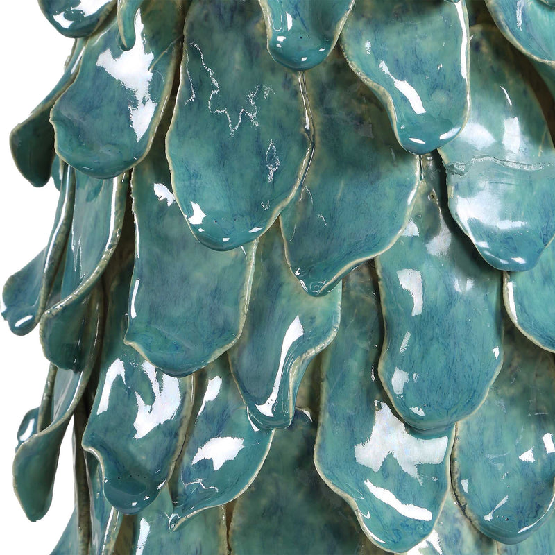 Uttermost Mina Teal Blue Table Lamp