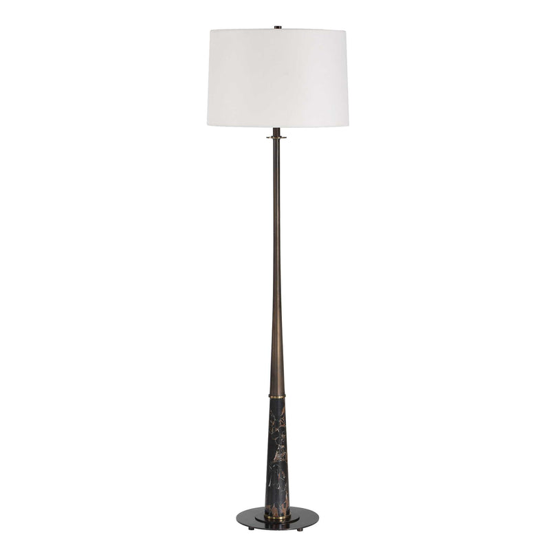 Uttermost Tallarico Brass & Marble Floor Lamp