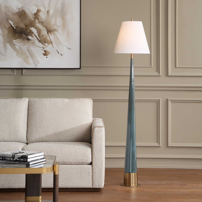 Uttermost Riccardi Blue Floor Lamp