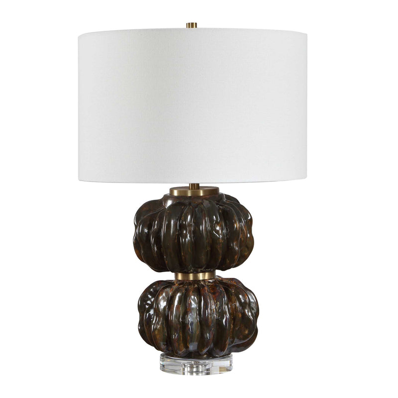 Uttermost Jaudon Stacked Bronze Table Lamp