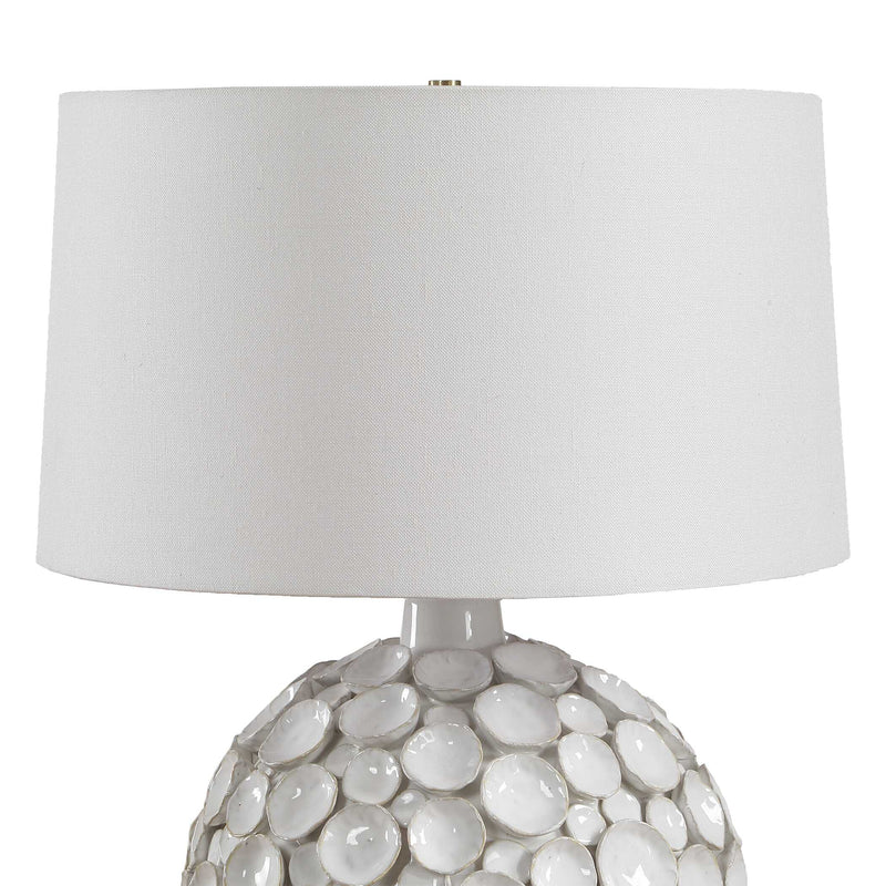 Uttermost Hartley White Petal Table Lamp