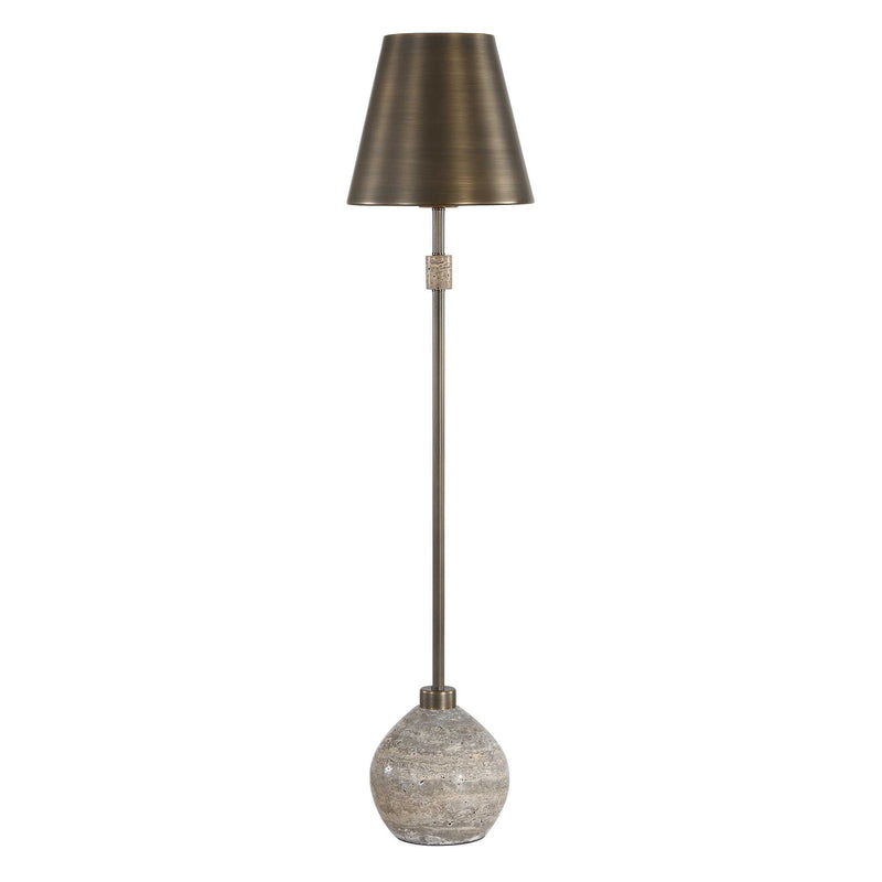 Uttermost Jaycee Dark Travertine Buffet Lamp
