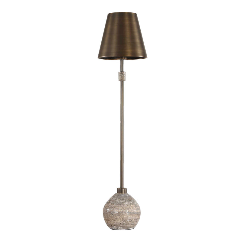 Uttermost Jaycee Dark Travertine Buffet Lamp