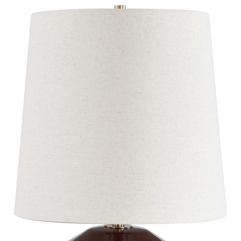 Uttermost Allemand Ruby Red Glaze Table Lamp