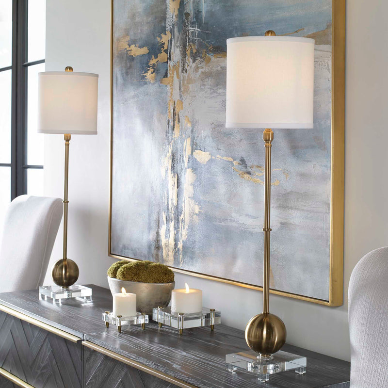Uttermost Laton Brass Buffet Lamp