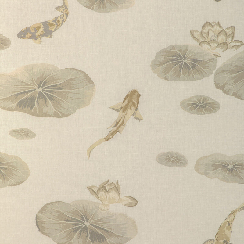 KRAVET COUTURE - LOTUS PRINT- SANDSTONE - Fabric by the Yard SANDSTONE