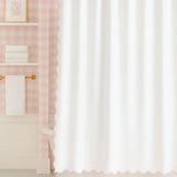Laura Park 72" x 96" Scalloped Shower Curtain - Pink