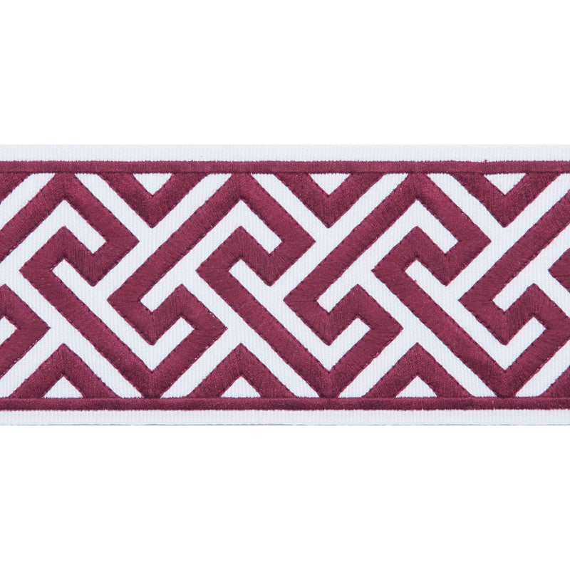 MELROSE EMB TAPE - CLARET - Mag Fabrics - Trim By The Yard
