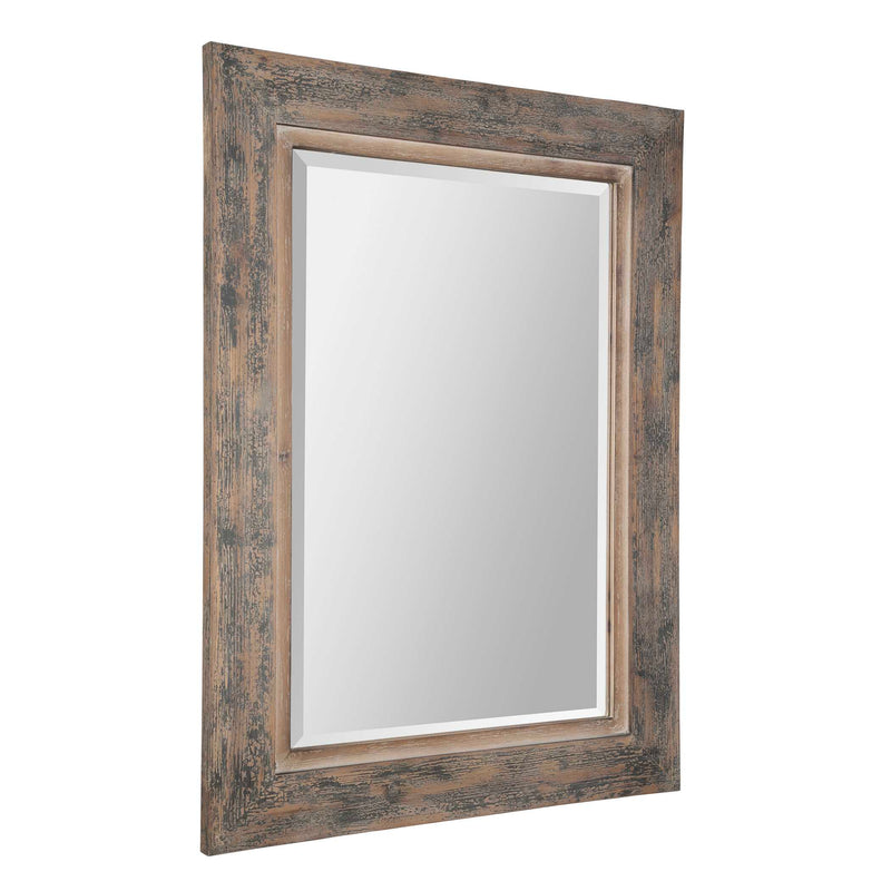 Uttermost Bozeman Distressed Blue Mirror