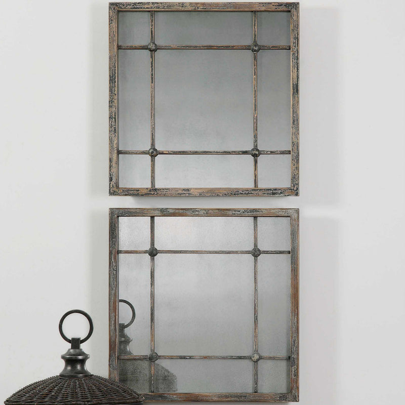 Uttermost Saragano Square Mirrors Set/2