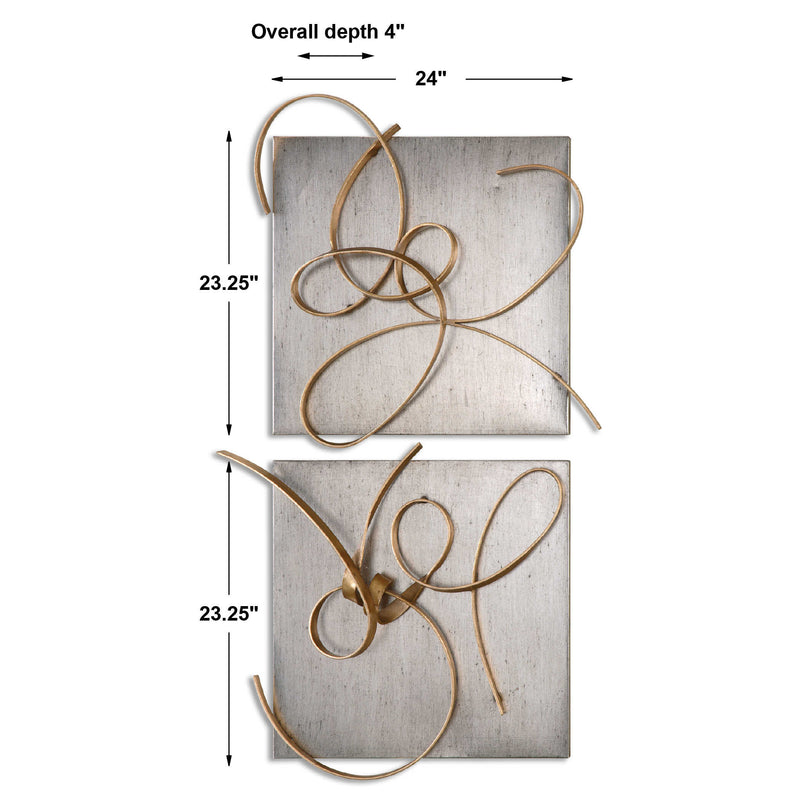 Uttermost Harmony Metal Wall Art Set/2