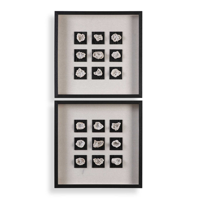 Uttermost Geode Linen Shadow Box
