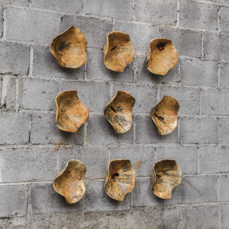 Uttermost Tamarine Wood Wall Art Set/3