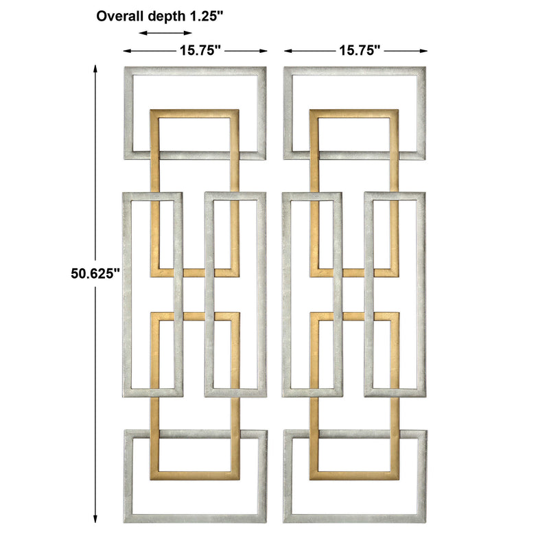Uttermost Aerin Geometric Wall Art Set/2