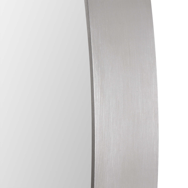 Uttermost Pursley Brushed Nickel Oval Mirror