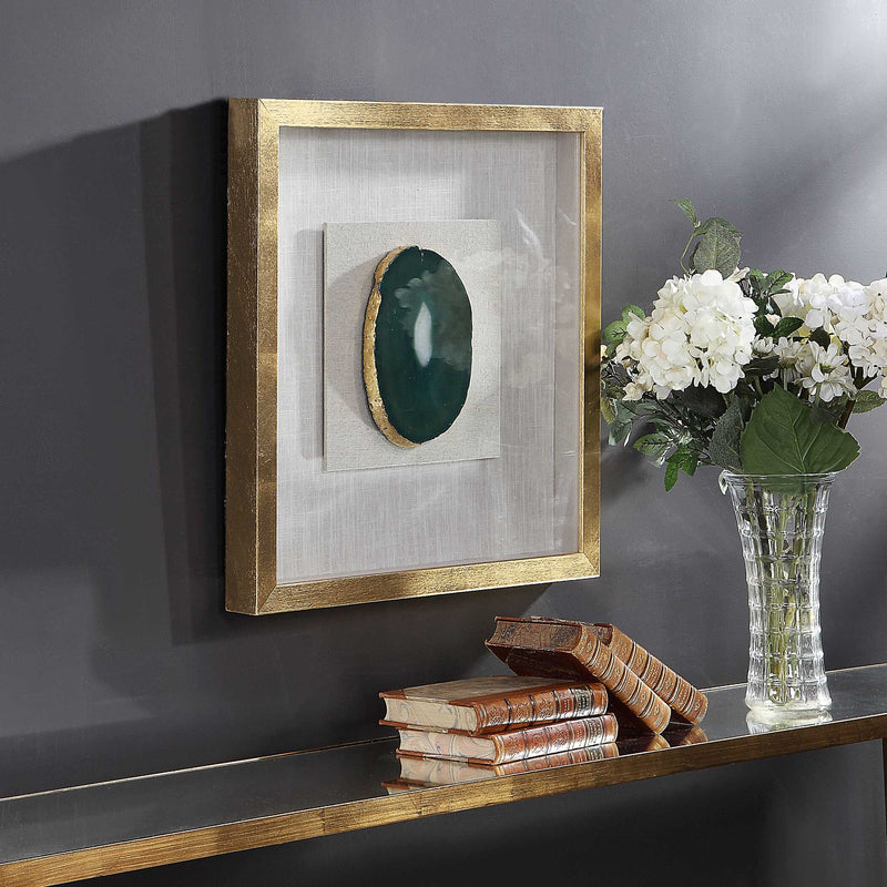 Uttermost Keeva Agate Stone Shadow Box
