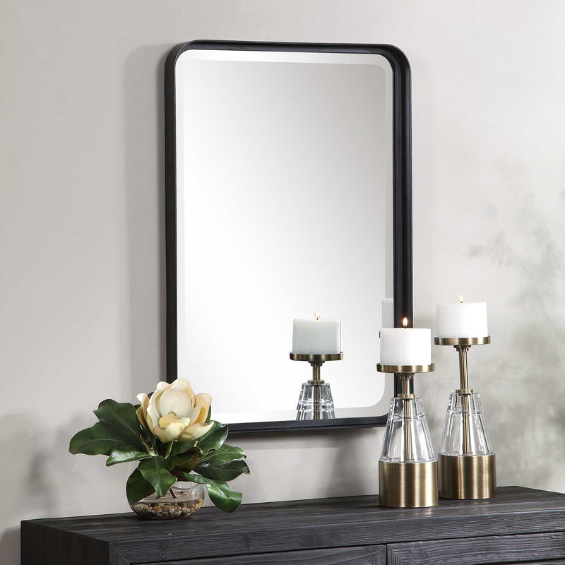 Uttermost Croften Black Vanity Mirror