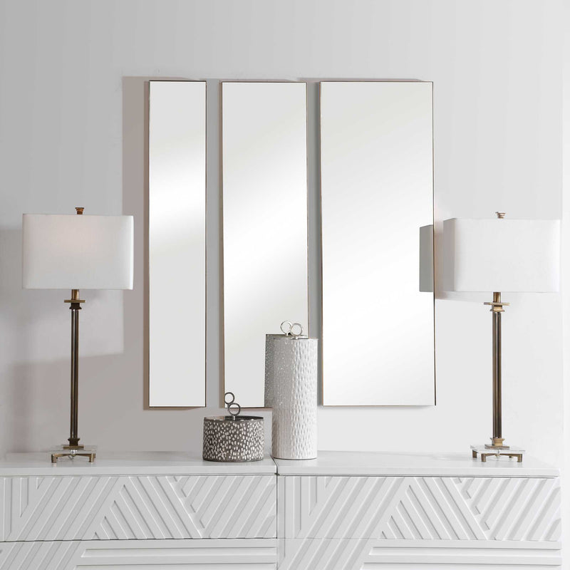 Uttermost Rowling Gold Mirrors Set/3
